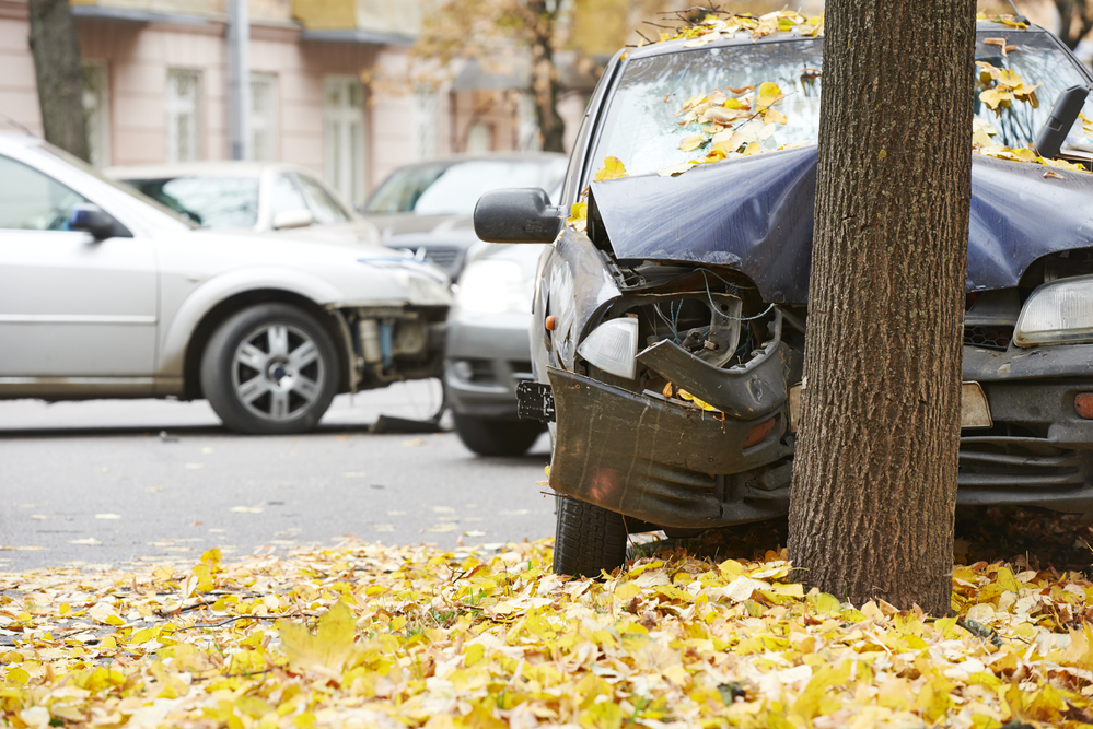 Quincy Car Accident Leaves Car Wrapped Around a Tree